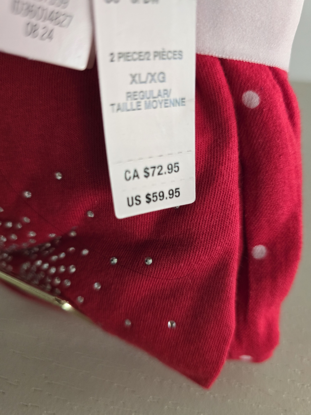 Victoria's Secret Flannel Long-Sleeve Tee-Jama Set - Picture 4 of 6